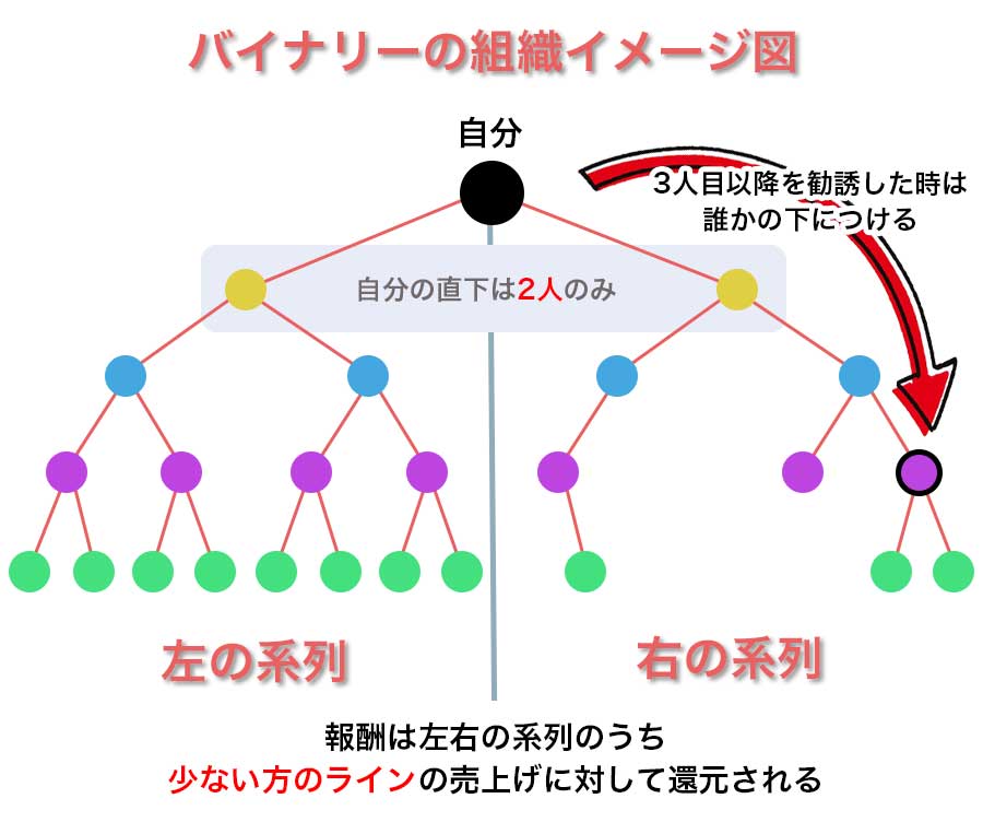 バイナリーとはどんな報酬プランの仕組