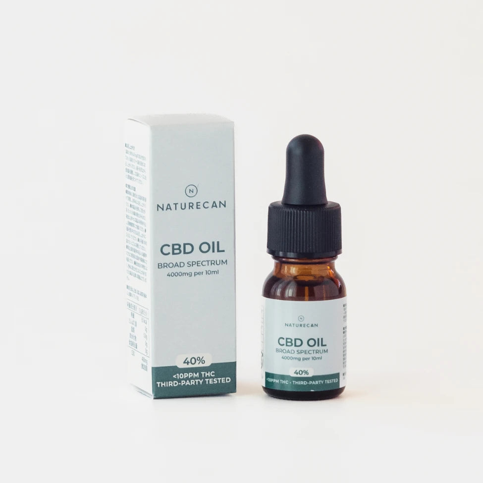 40% CBDオイルのボトル