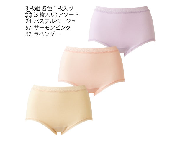 お尻すっぽりデイリーショーツ(3枚組)(IB124)の商品画像