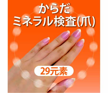 からだミネラル検査(爪)