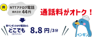 新ペンギンひかり電話の案内